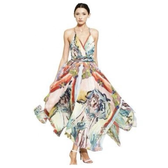 🛍SOLD🛍ALICE + OLIVIA Orly Handkerchief Dress - Picture 4 of 7